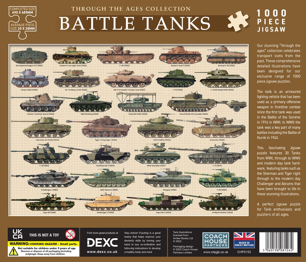 Tanks 1000 Piece Jigsaw