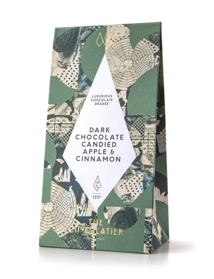 The Chocolatier Dark Chocolate Candied Apple & Cinnamon Dragee 136g
