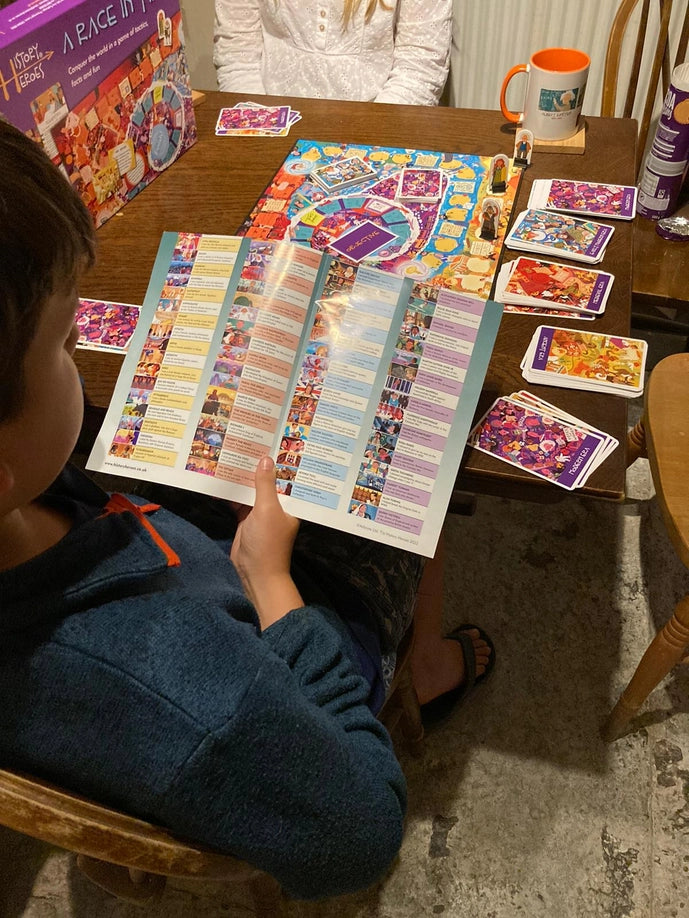 History Heroes: A Race in Time Family Board Game