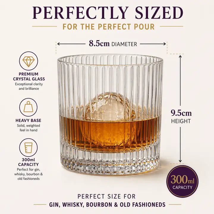 Oak & Ember Glass Tumbler & Sock Set