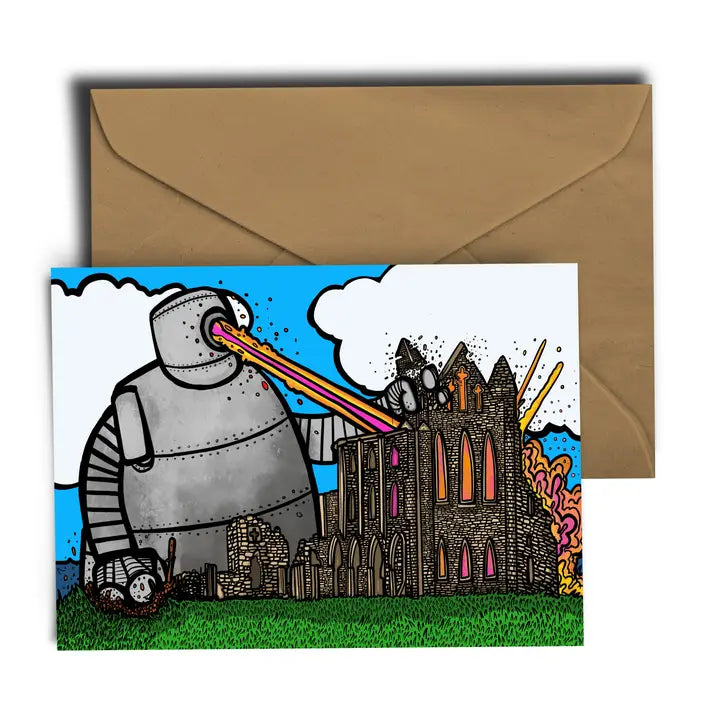 Dixon Does Doodles Whitby Abbey Vs Robot!