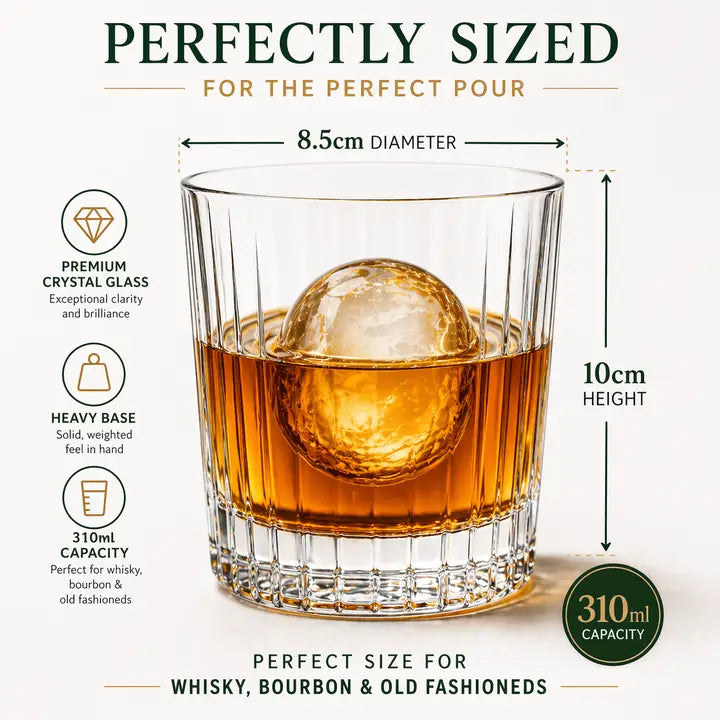 Oak & Ember Glass Tumbler & Sock Set