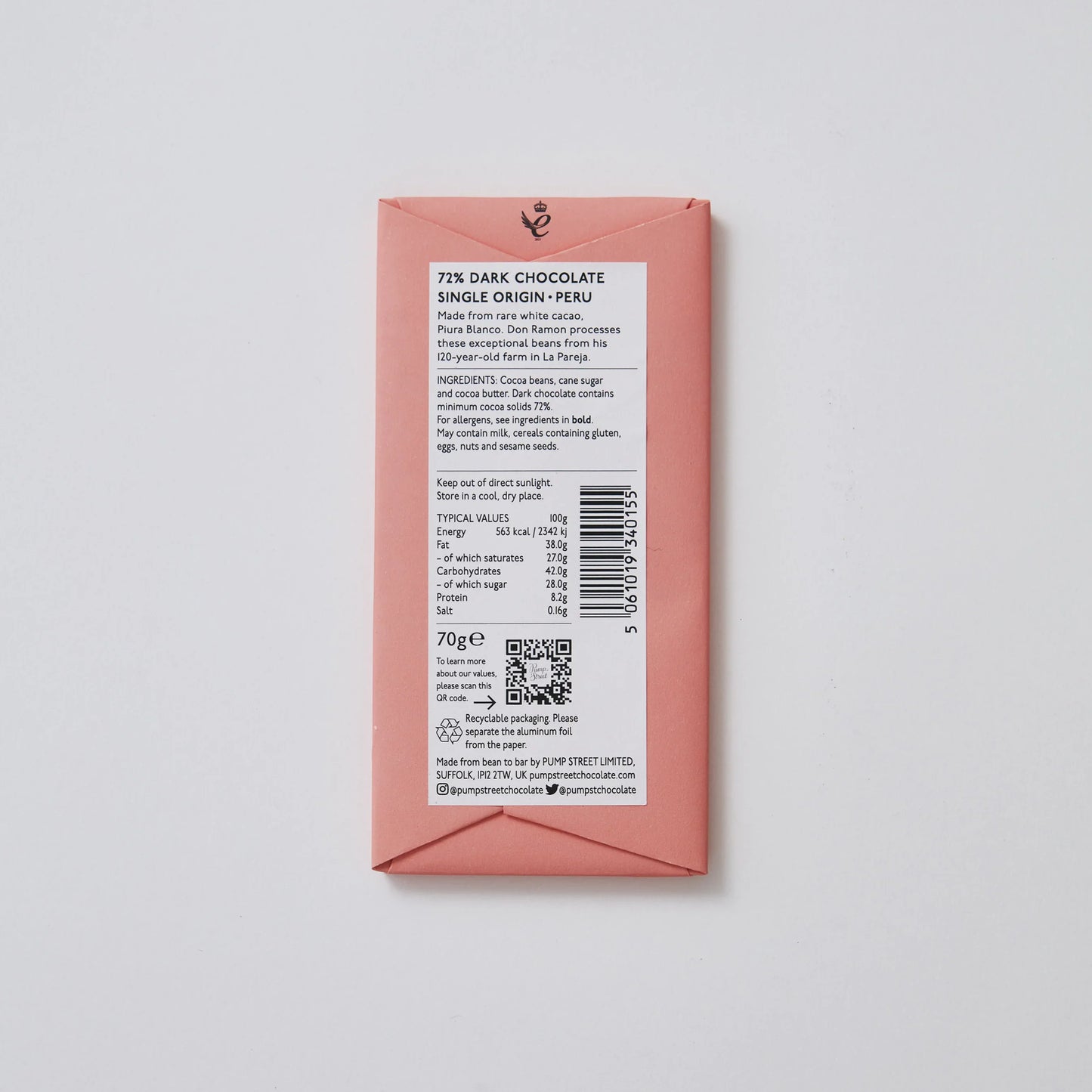 Pump Street 72% Peru 70g
