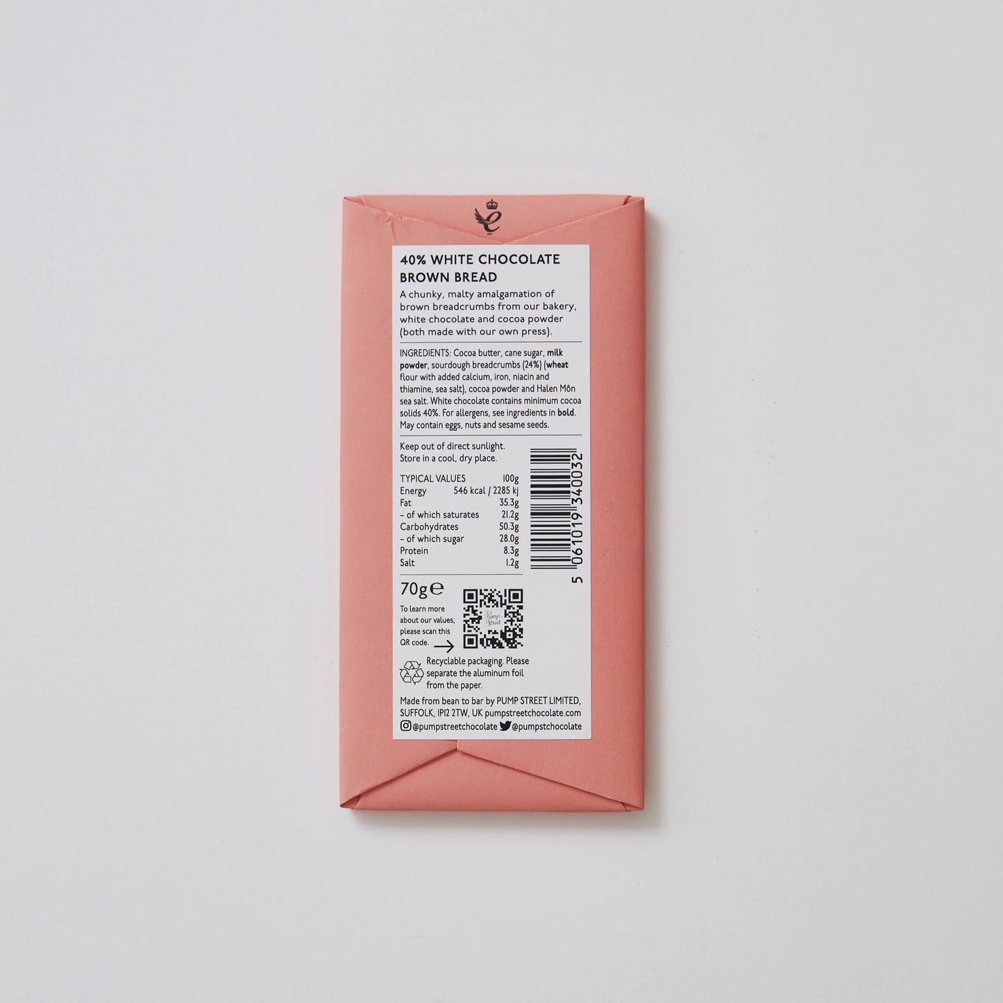 Pump Street 40% Brown Bread 70g