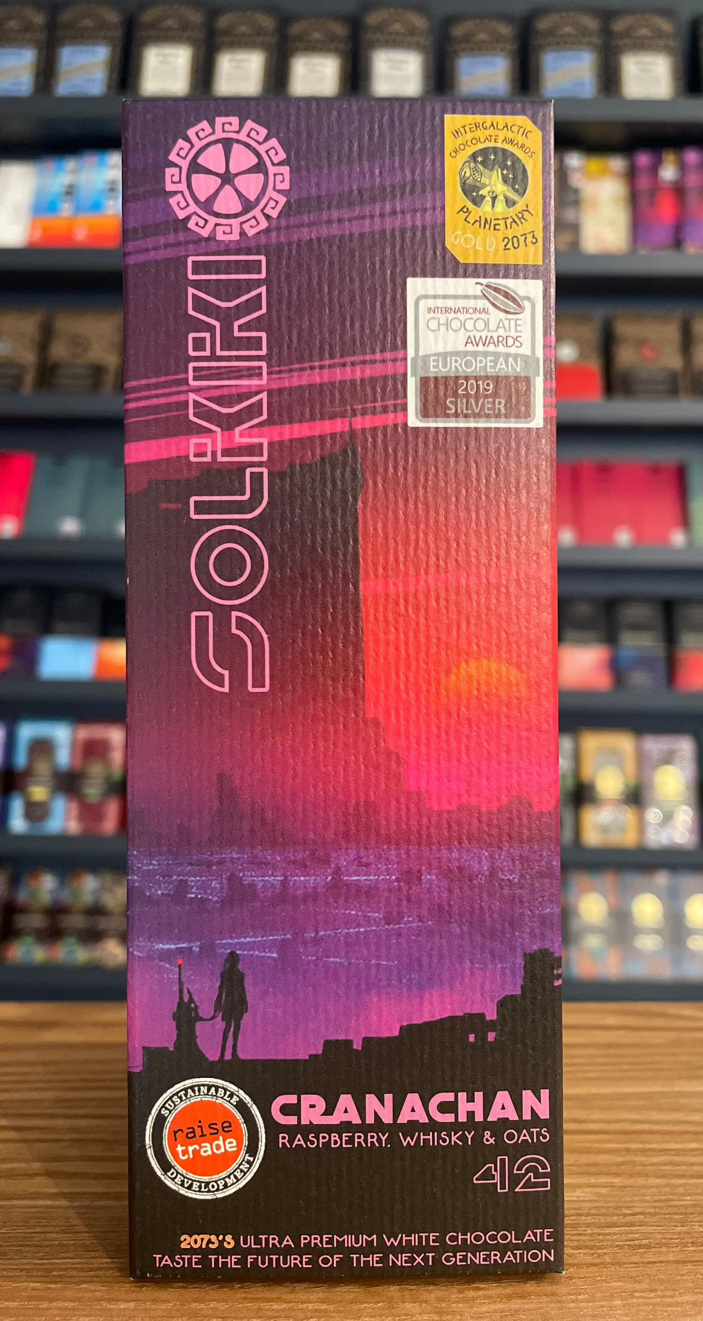 Solkiki 33% Cranachan - Raspberry, Oats & Whisky White Chocolate 56g