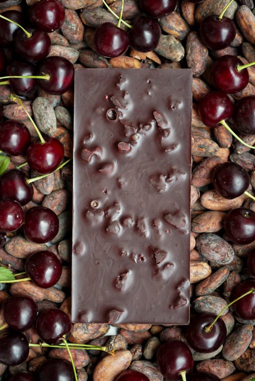 Sisters A. Chocolate 81% Dominican Republic with Cherries 65g