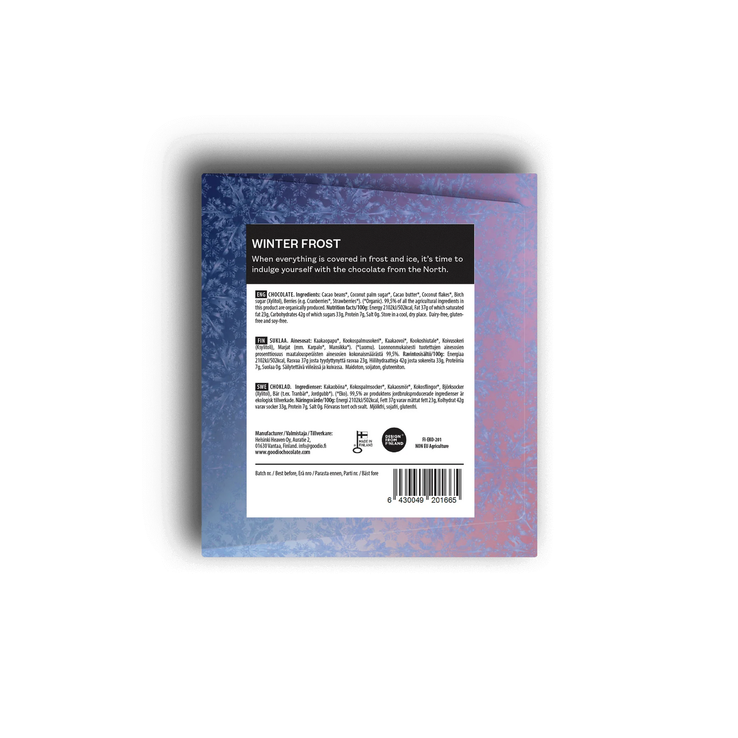 Goodio Winter Frost Chocolate 49% 48g