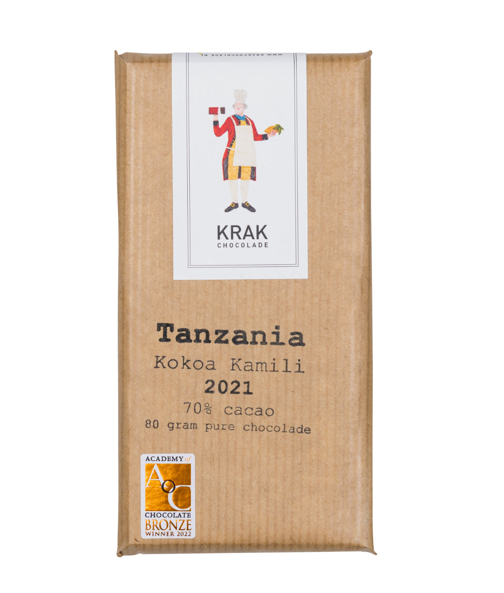 Krak - Tanzania, Kokoa Kamili 70% Dark 80g