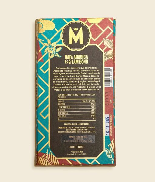 Marou Arabica Coffee x Lam Dong, Vietnam 64% Dark 80g