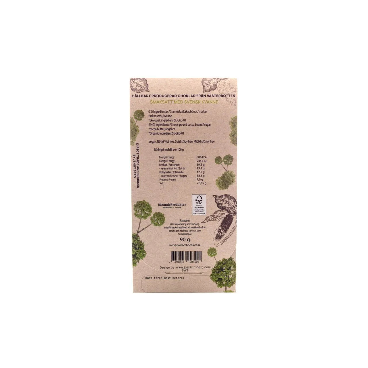 Nordic Chocolate Angelica 65% 90g