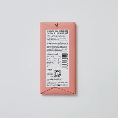 Pump Street 60% Rye Crumb, Milk & Sea Salt 70g