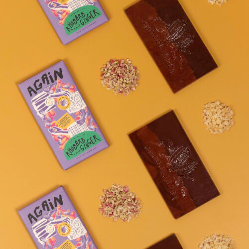 Chocolarder AGAIN Rhubarb & Ginger 70g