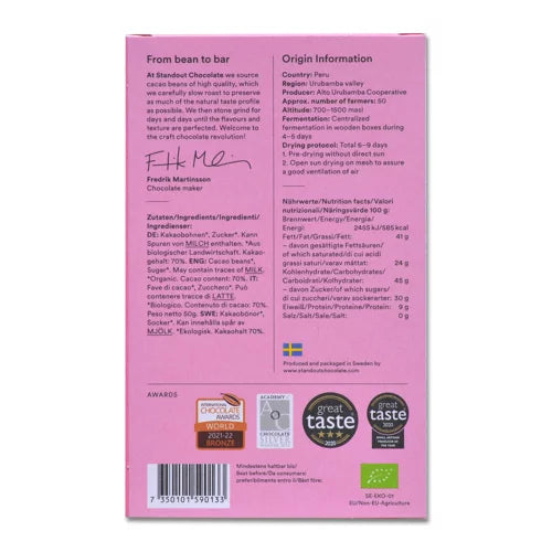 Standout 70% Peru Urubamba 50g