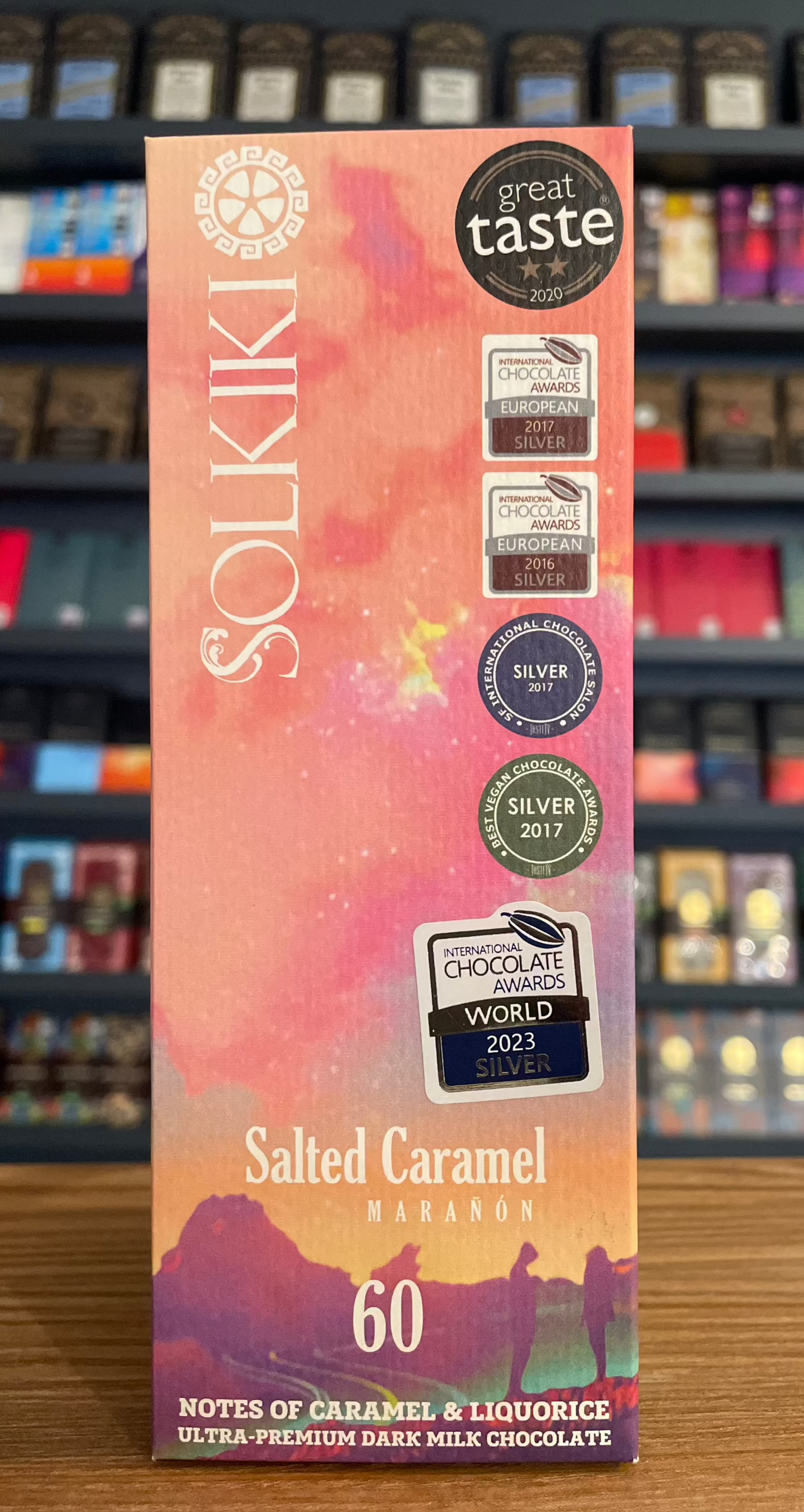 Solkiki 60% Peru, Marañón 'Salted Caramel' - Coconut Dark Milk 56g