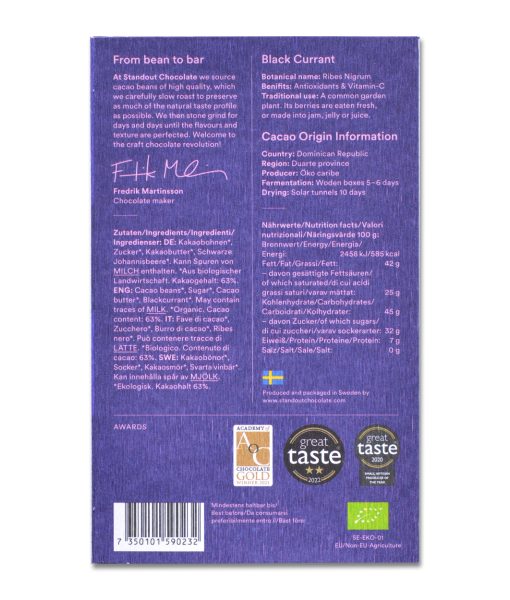 Standout 63% Blackcurrant Dark 50g
