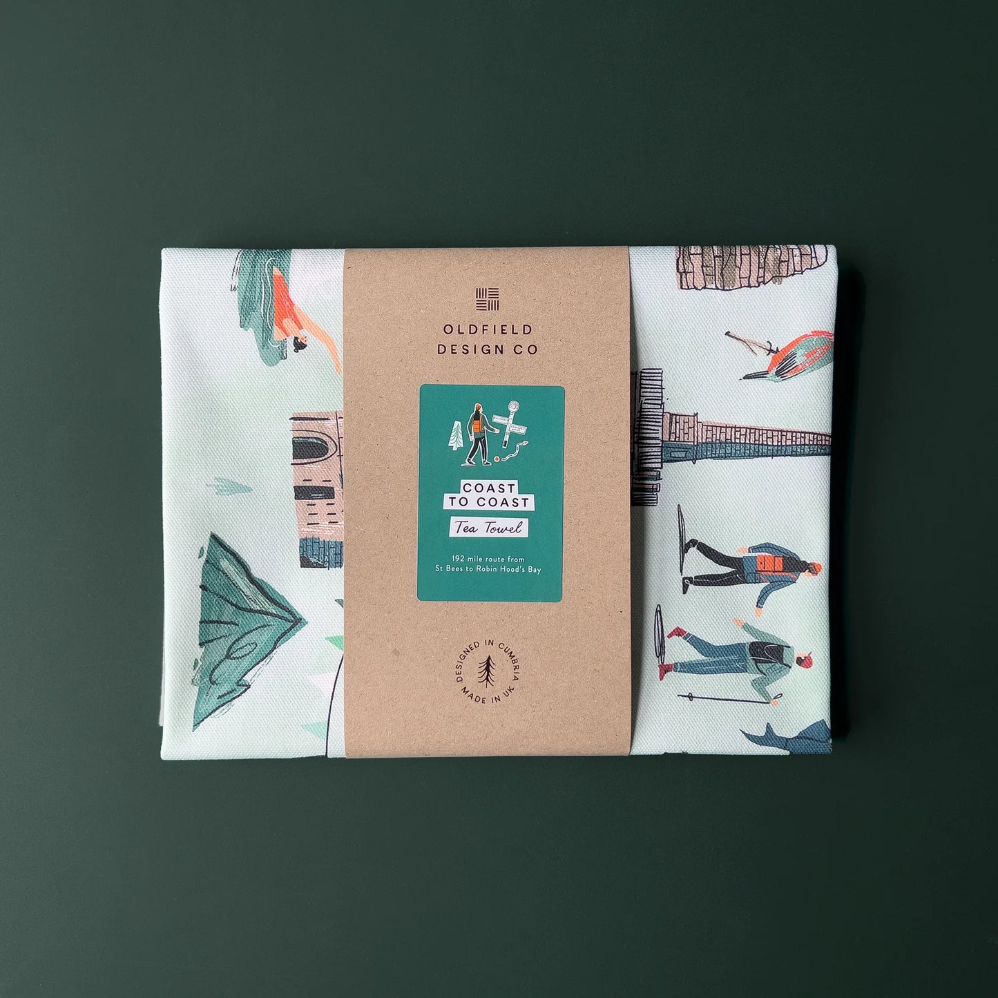 Oldfield Design Co Coast to Coast Tea Towel