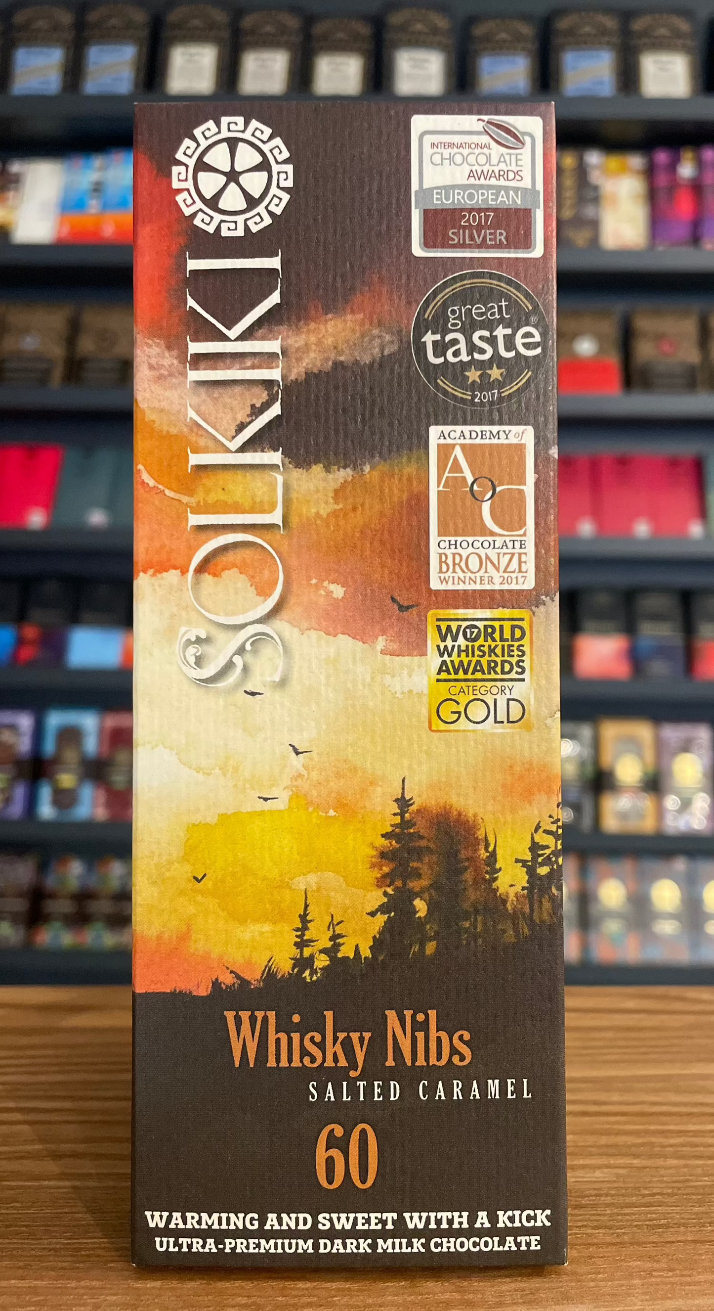 Solkiki 60% Peru, Marañón with Fruity Whisky Nibs - Coconut Dark Milk 56g