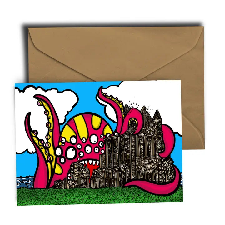Dixon Does Doodles Whitby Abbey Vs Octopus!