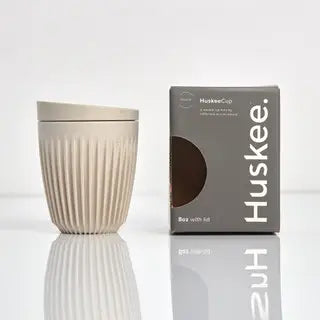 Huskee Cup + Lid 8oz - Natural
