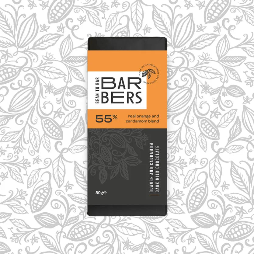Barbers Peruvian Orange and Cardamom Chocolate 55% 80g