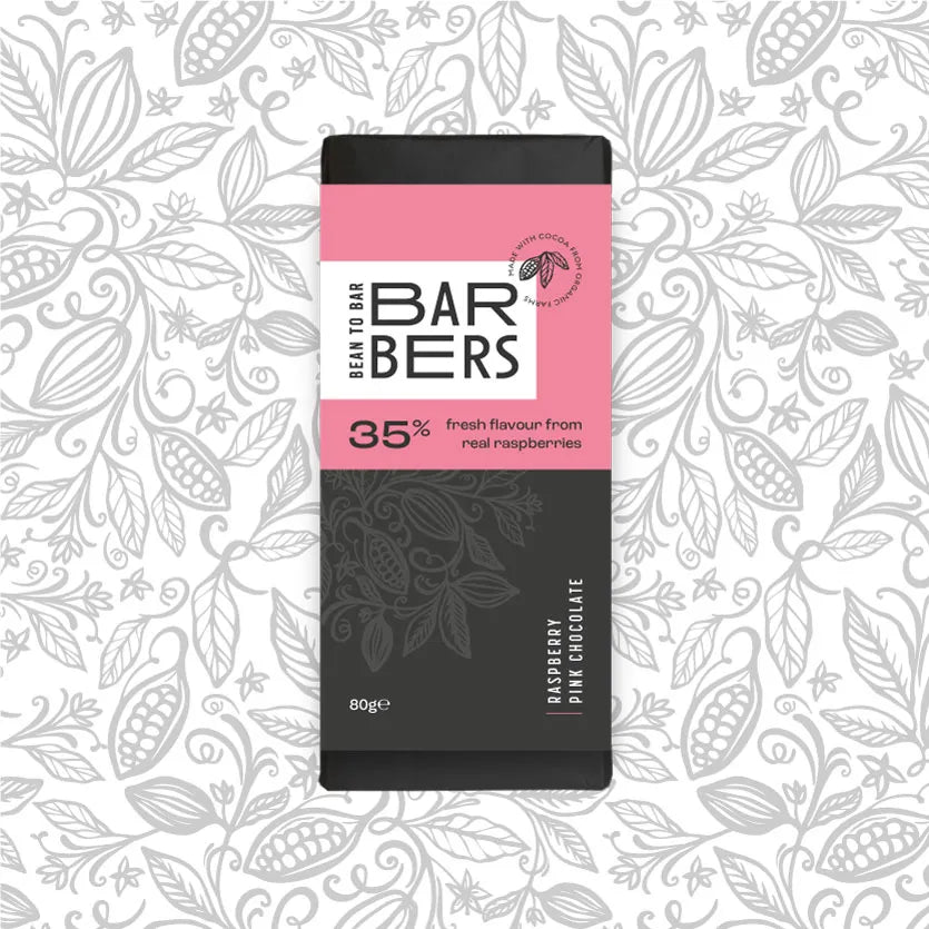 Barbers Peruvian Raspberry Pink Chocolate 35% 80g