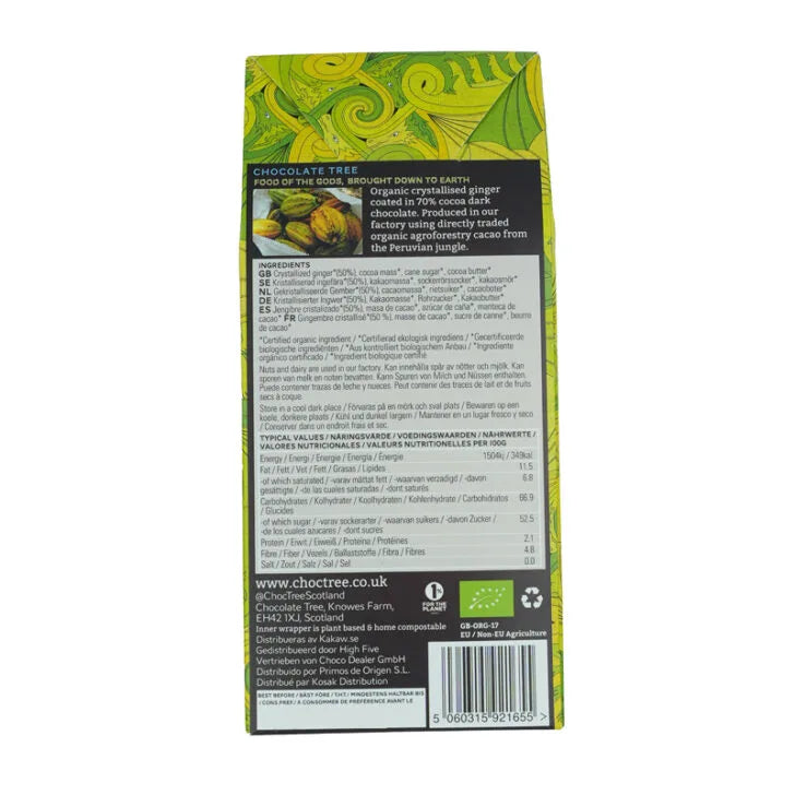 Chocolate Tree Dark Chocolate Ginger 200g