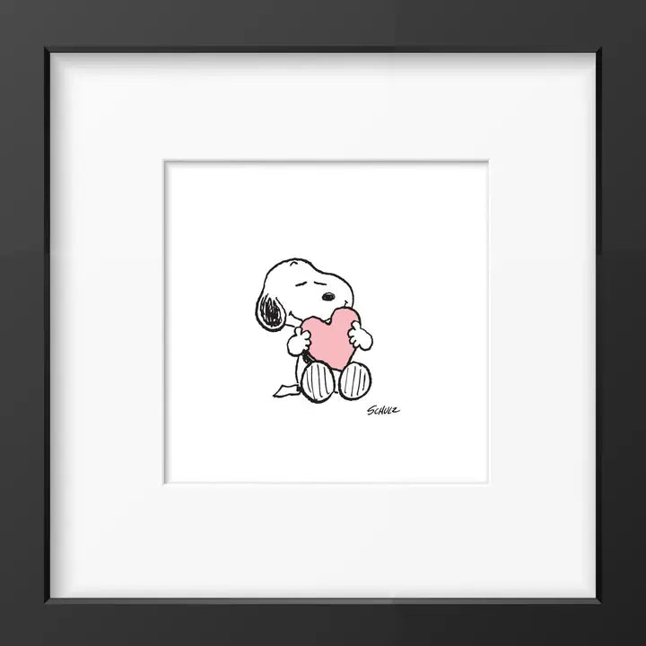 Peanuts Heart Framed Print