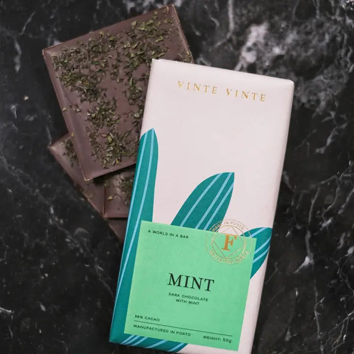 Vinte Vinte Fusion Dark Chocolate 58% Mint 50g