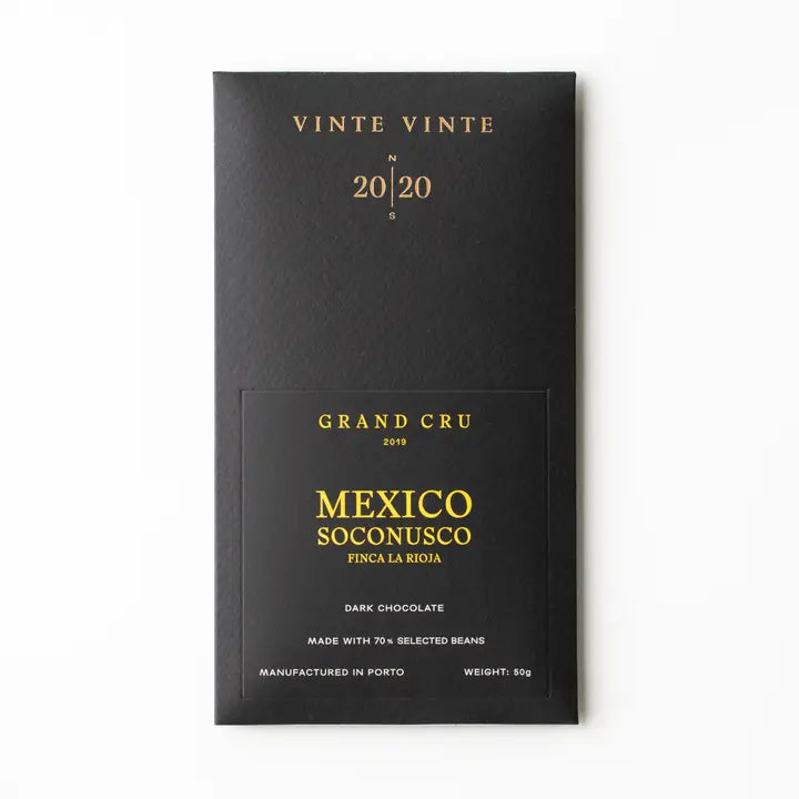 Vinte Vinte Grand Cru Dark Chocolate 70% Mexico Soconusco Finca La Rioja 50g