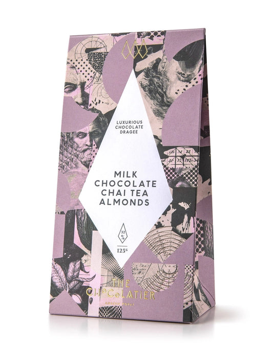 The Chocolatier Milk Chocolate Chai Tea Almonds Dragee 136g