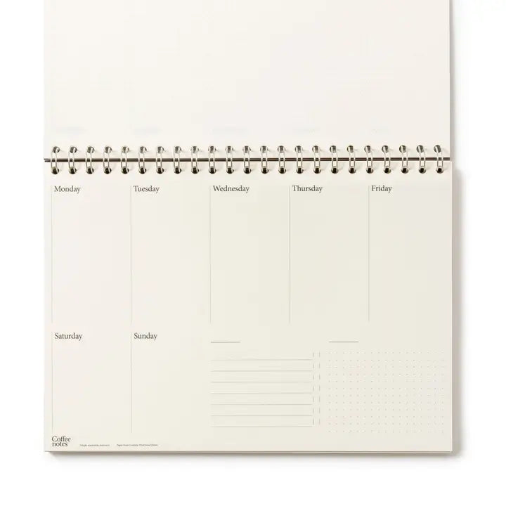 Coffee Notes - Cobalt Blue Weekly Planner