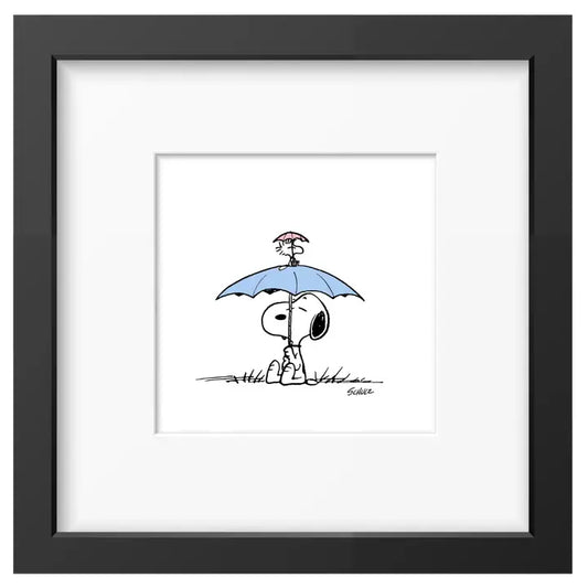 Peanuts Umbrella Framed Print
