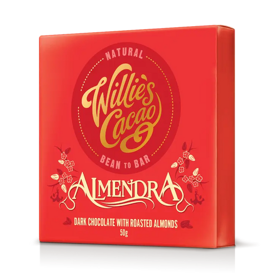 Willie's Cacao Almendra - Dark Chocolate with Almonds 50g