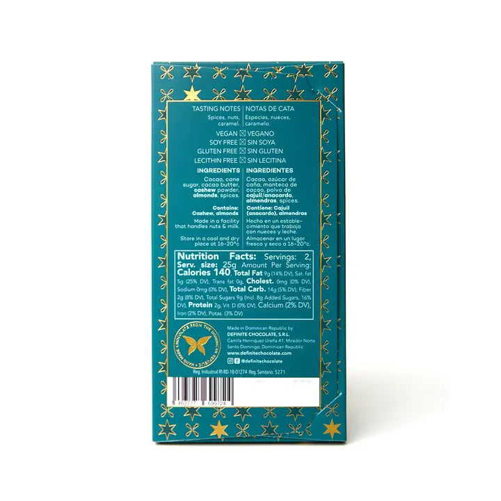 Definite Valdez 55% Caramelised Almond and Cashew Milk 50g