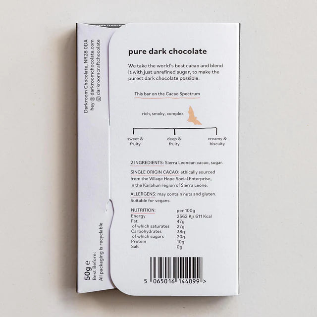Darkroom 80% Sierra Leone Village Hope 50g