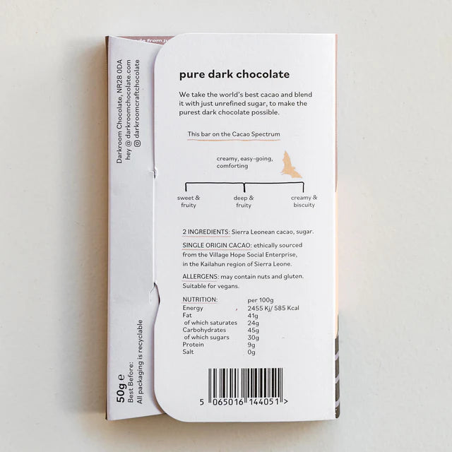 Darkroom 70% Sierra Leone Village Hope 50g