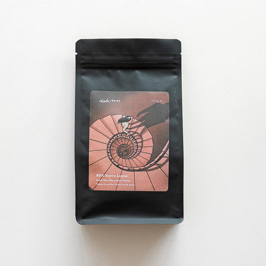 Darkroom 80% Sierra Leone Hot Chocolate Flakes 200g