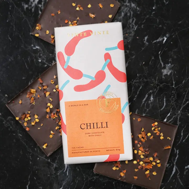 Vinte Vinte Fusion Dark Chocolate 70% Chili 50g