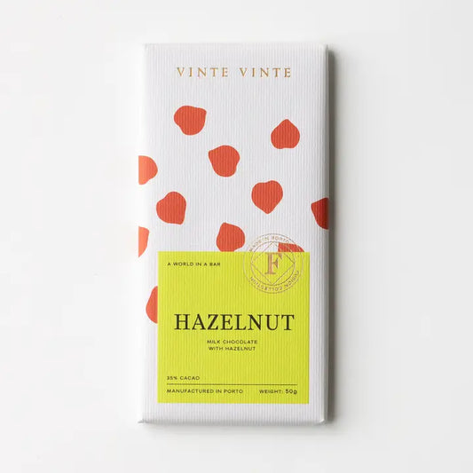 Vinte Vinte Fusion Milk Chocolate 35% Hazelnut  50g