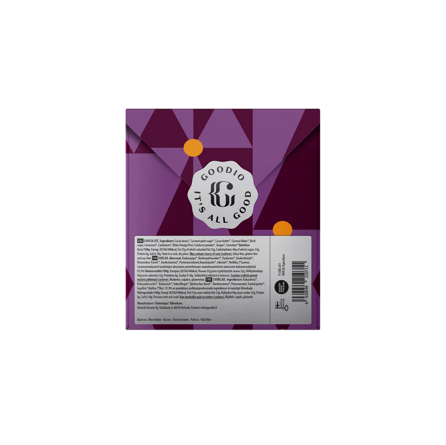 Goodio 50% Winter Glow Chocolate 48g