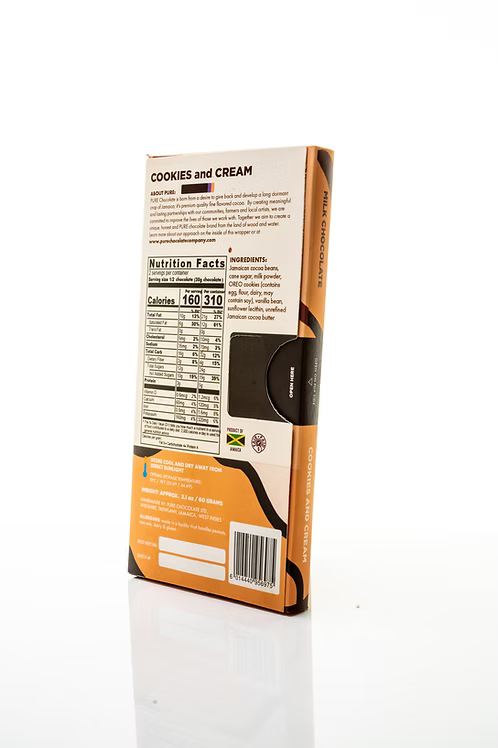 Pure Chocolate 45% Milk Chocolate with Cookies & Cream 60g