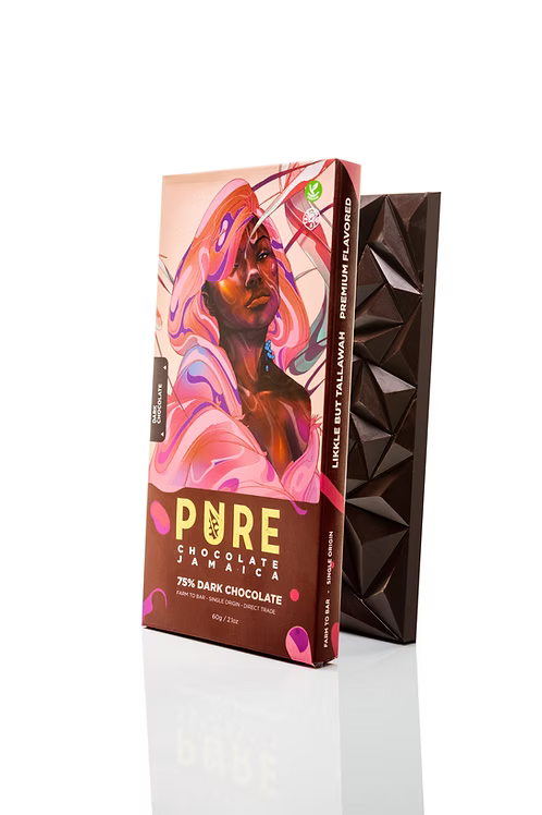 Pure Chocolate Jamaica 75% Dark 60g