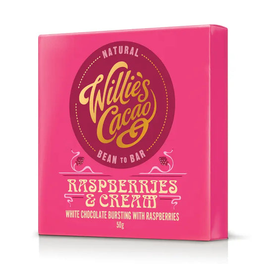 Willie's Cacao Raspberries & Cream 50g