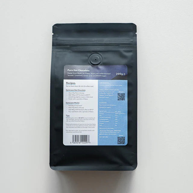 Darkroom 80% Mexico Lavado Hot Chocolate Flakes 200g