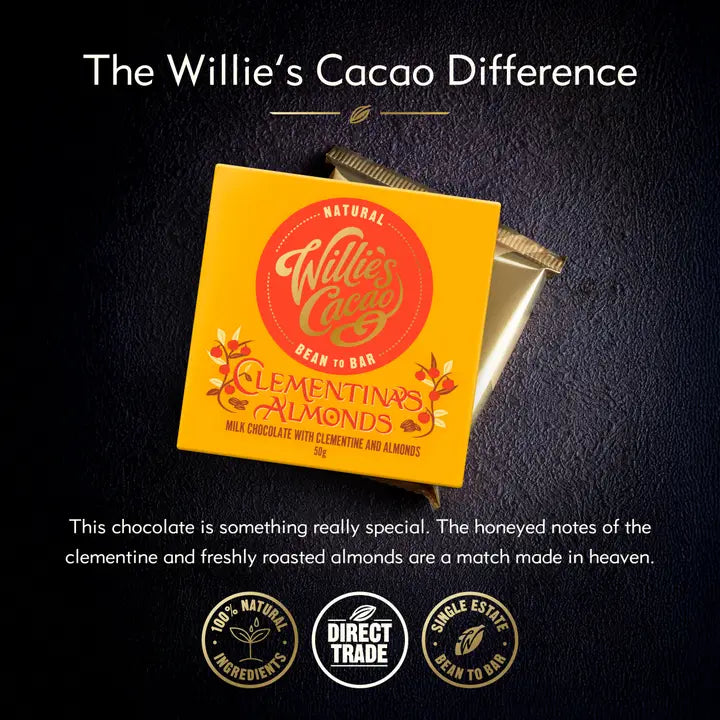 Willie's Cacao Clementina's Almonds Milk Chocolate 50g