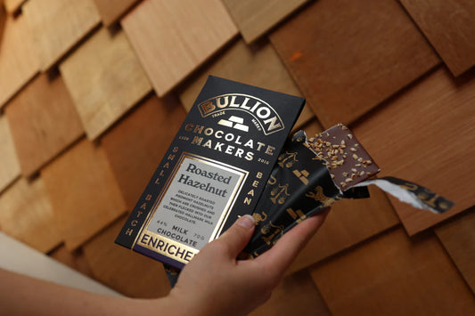 Bullion 44% Roasted Hazelnut - Milk Enriched Bar 70g