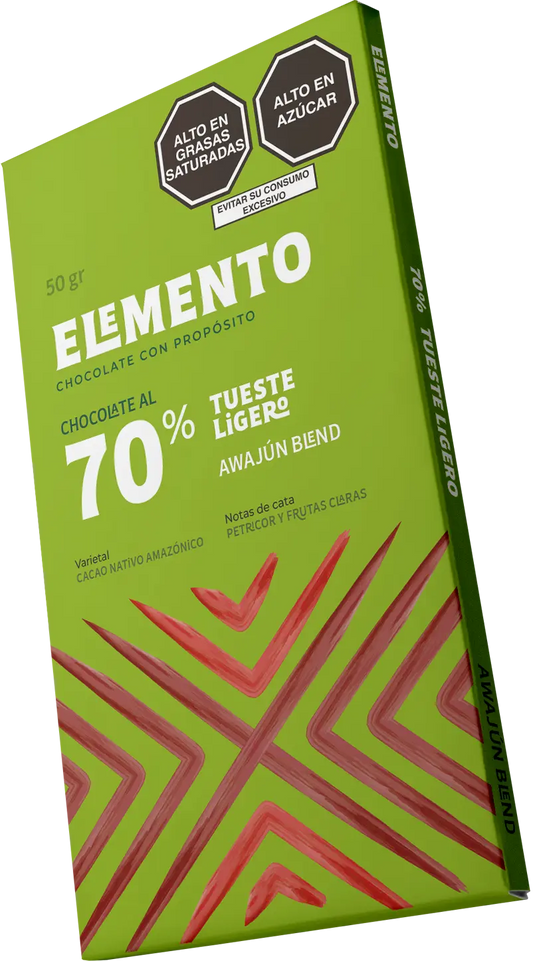 Elemento Amazonas - Awajún 70% Light Roast 50g