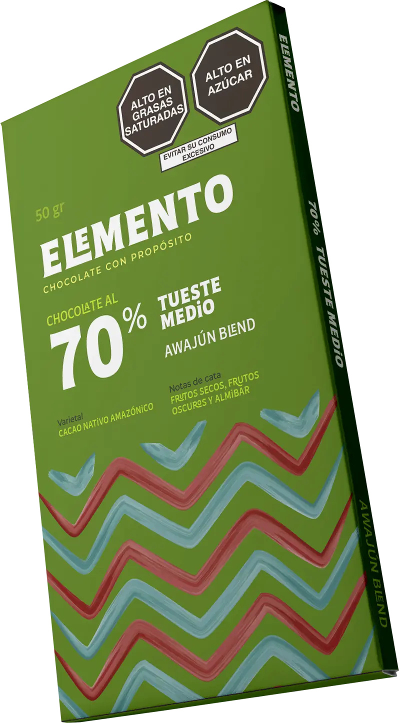 Elemento Amazonas - Awajún 70% Medium Roast 50g