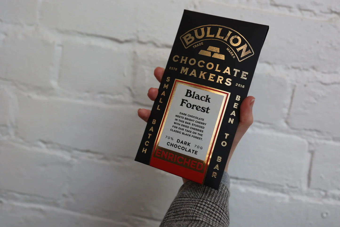 Bullion 70% Black Forest - Dark Enriched Bar 70g