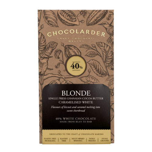 Chocolarder Blonde 40% White 70g